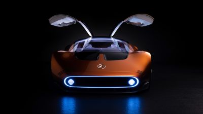 Mercedes-Benz Vision One-Eleven, Futuristic, Concept cars, 5K, Dark background