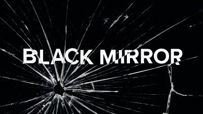 Black Mirror, TV series, Sci-Fi series, Black background