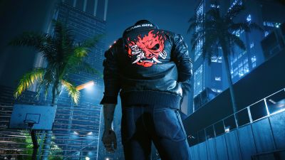 Samurai, Leather jacket, Cyberpunk 2077, Samurai jacket