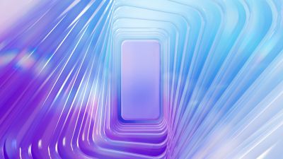 3D, Smartphone, Purple aesthetic, Glossy