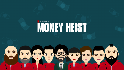 Money Heist, Characters, Netflix series, Minimal art