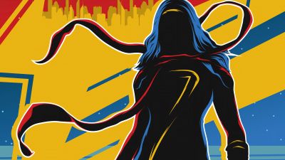 Kamala Khan, Ms. Marvel, Marvel Superheroes, 5K, Illustration