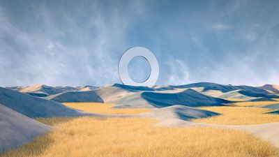 Desert, Geometric, Glass, Surreal, Circle, 5K, Serene