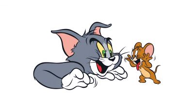 Tom & Jerry, 8K, Cartoon, 5K, White background