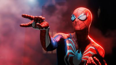 Marvel's Spider-Man Remastered, Advanced suit, Video Game, Spiderman