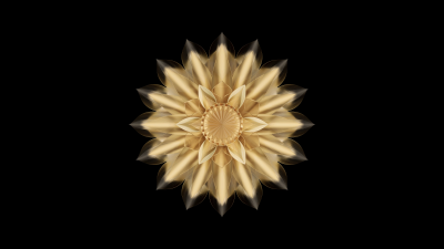 Golden, Abstract flower, HONOR Magic V2, Stock, AMOLED, Black background, 5K