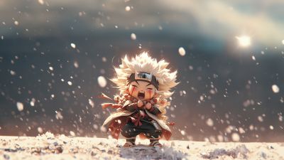 Jiraiya, Chibi, Naruto, AI art