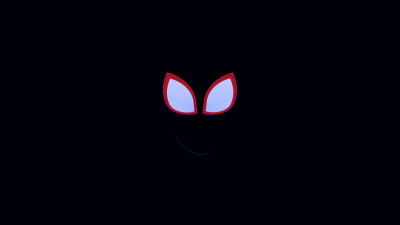 Miles Morales, Minimalist, AMOLED, Black background, 5K, 8K, Simple