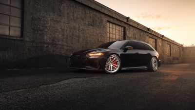 Audi RS6, Custom tuning, Black cars