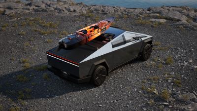 Tesla Cybertruck, Kayak, Electric pickup