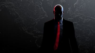 Agent 47, Hitman, Dark theme, Video Game