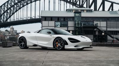 McLaren 750S Spider, 8K, 5K, White cars