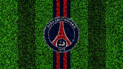 Paris Saint-Germain, Landscape, Green Grass, Logo, Football club