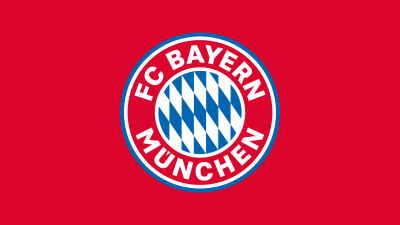 FC Bayern Munich, Minimalist, Red background, 5K, Logo