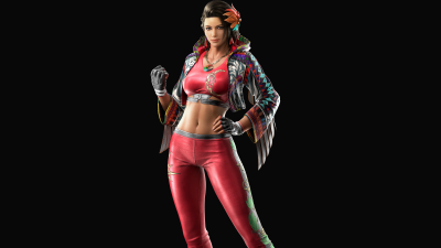 Azucena Ortiz, Tekken 8, Black background, 5K, AMOLED