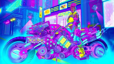Acer Predator, Cyberpunk, Neon art, Futuristic
