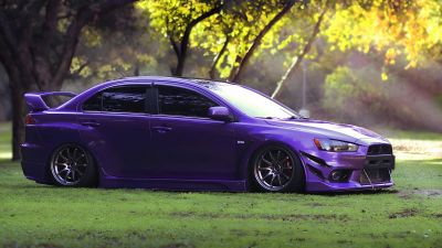 Mitsubishi Lancer Evolution, Purple aesthetic, JDM cars
