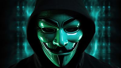 Hacker, Anonymous, Hoodie, Mask, 5K