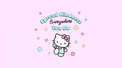 Hello kitty quotes, Pastel pink, Hearts, Stars
