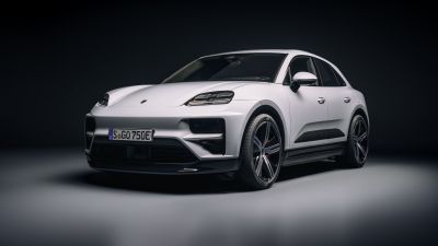 Porsche Macan Turbo, Electric cars, 2024, 5K, 8K, Dark background