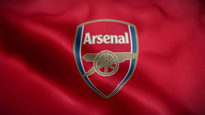Arsenal FC, Flag, Red background