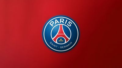Paris Saint-Germain, Red background, 5K, Football club