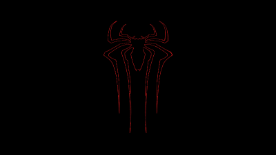 Spider-Man, 10K, Logo, AMOLED, Black background, 5K, 8K