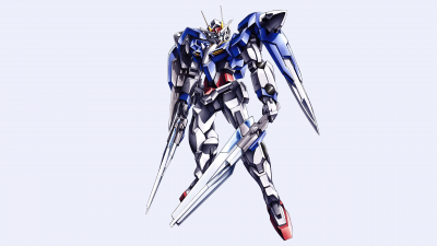 GN-0000 00 Gundam, Render, White background, Mobile Suit Gundam 00, 5K
