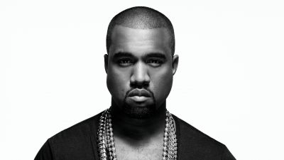 Kanye West, Monochrome, 5K, American rapper, Black and White