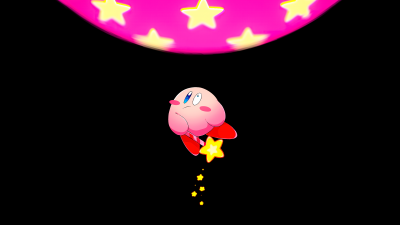 Kirby, AMOLED, Stars, Black background, 5K