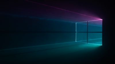 Windows 10, Microsoft Windows, Colorful, Black background