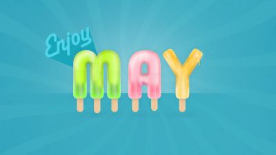 May (Month), Popsicles, Ice pop, 5K, Enjoy