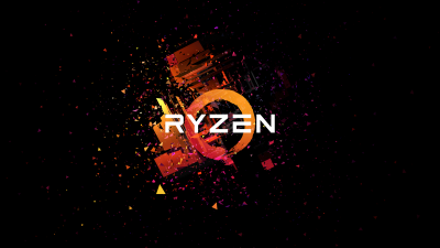 AMD Ryzen, Ultrawide, Minimalist, Black background, AMOLED