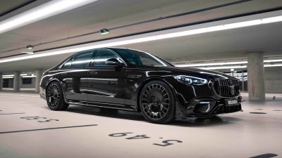 Mercedes-AMG S 63 E Performance, BRABUS, 5K, 8K, Black cars