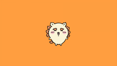 Shisa, Chiikawa, Nanka Chiisakute Kawaii Yatsu, Adorable, Cute cartoon, Orange background