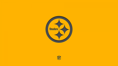 Pittsburgh Steelers, Yellow background, American football team, NFL team, Minimal logo