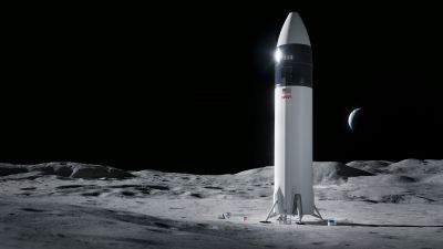 Starship HLS, NASA, Spacecraft, Lunar surface, Moon, 5K, SpaceX