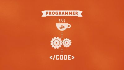 Programmer, Code, Programmer quotes, Orange background