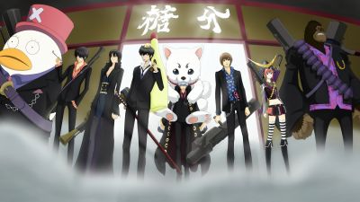 Gintama, Characters, Ultrawide, Anime series, 5K