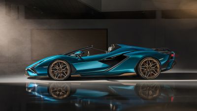 Lamborghini Sián Roadster, Supercars, 2020, 5K, 8K