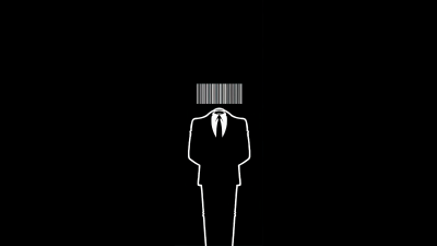 Business, Barcode, Suit, AMOLED, Black background, Minimalist
