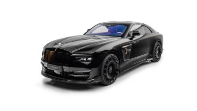Mansory, Rolls-Royce Spectre, Launch Edition, 5K, 8K, White background, Black cars, 2024