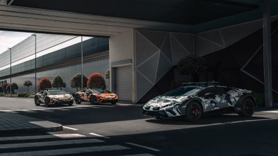 Lamborghini Huracan Sterrato, Tarmac, 2024, 5K, All-terrain super sports car