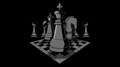 Chessboard, AMOLED, King (Chess), Knight (Chess), Pawn (Chess), Rook (Chess), Bishop (Chess), Chess pieces, Black background