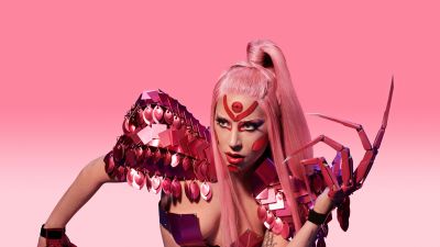 Lady Gaga, Pink aesthetic, 10K, American singer, 5K, 8K