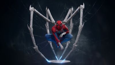 Iron Spider, Armor, Marvel's Spider-Man 2, 5K