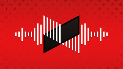 MKBHD, Waves, Red background, 5K