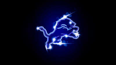 Detroit Lions, Logo, American football team, NFL team, Dark background