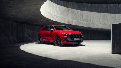 Audi RS Q8 performance, SUV, 2024, 5K, 8K, Red cars