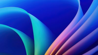 Blue abstract, Windows 11, 5K